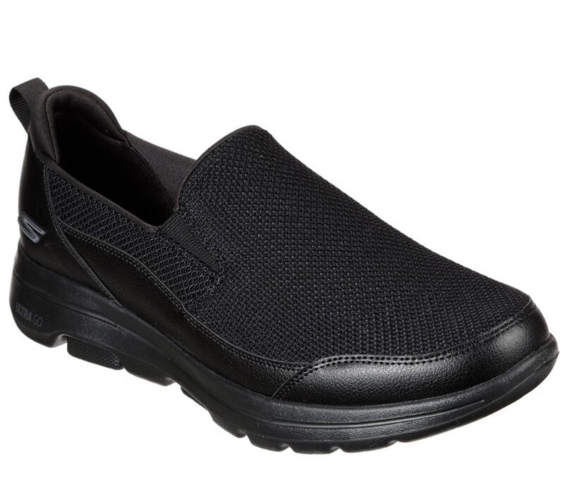 Skechers Herr Svarta Slip On - Gowalk 5 - Authorize - Sverige (KNQEZ-7298)